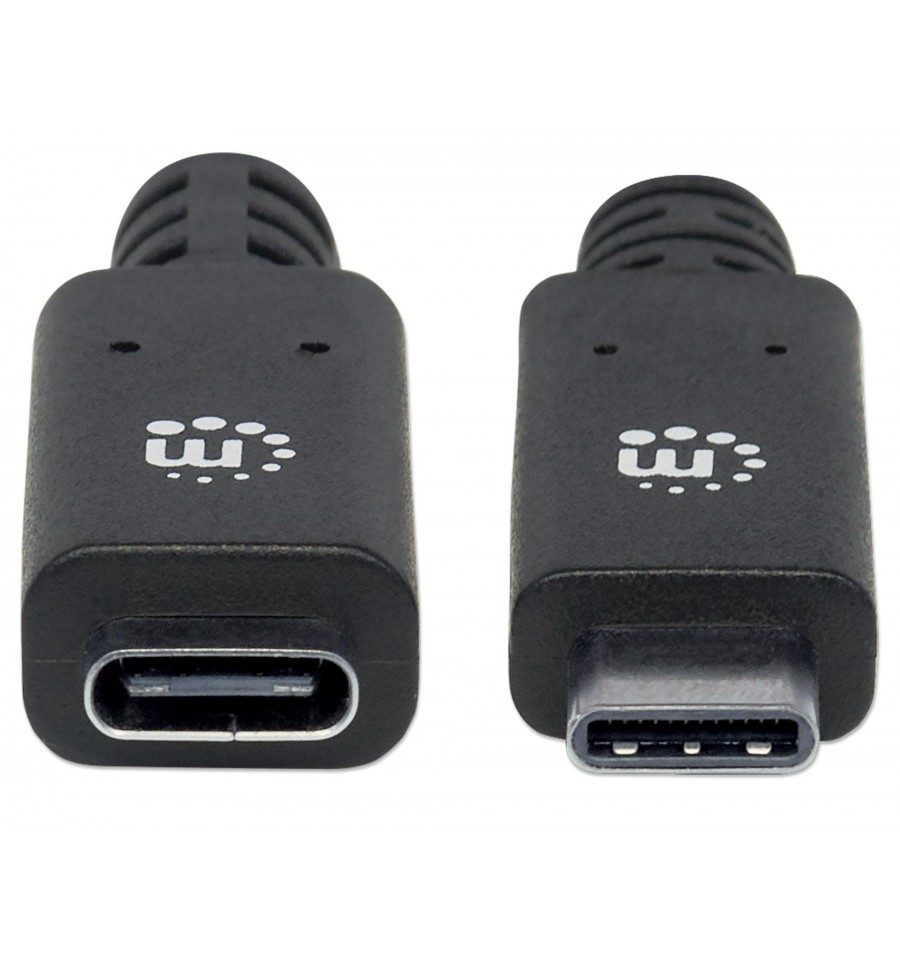 Cavo prolunga USB 3.2 Gen 2 SuperSpeed+ USB-C™ Maschio/Femmina 0,5m Nero  ICOC MUSB31-CMCF05 Manhattan