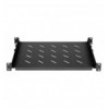 Mensola 19'' fissa con Profondità Regolabile da 350 a 550 mm 1U Nero