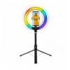 Luce LED 26RGB Anello ø25cm con Treppiede Estensibile Selfie Stick I-SMART-RING25T