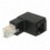 Adattatore RJ45 Maschio Femmina Cat.6 UTP Angolato verso l'alto a 90° Nero