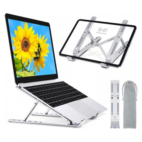 Supporto Pieghevole in Alluminio per Notebook Tablet e Smartphone da 10'' a 16'' ICA-TBL 134TY