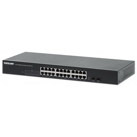 Gigabit Ethernet Switch 24 porte con 2 porte SFP I-SWHUB 24GP2V2