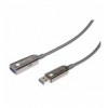 Cavo Ottico Attivo USB 3.0 SuperSpeed AOC USB A M/F 30m Nero