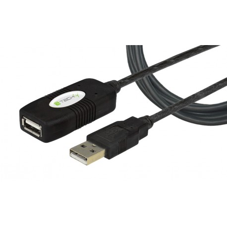 Cavo Prolunga Attivo Extender USB Hi Speed Estensore di Segnale 10m Nero IUSB-REP10TY