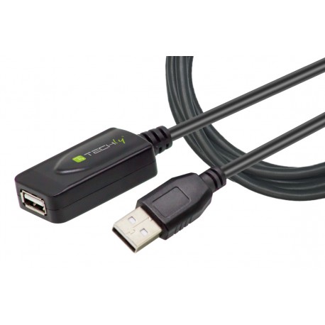 Cavo Prolunga Attivo Extender USB Hi Speed Estensore di Segnale 5m Nero IUSB-REP20TY