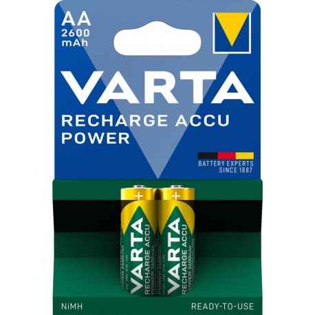 Blister 2 Batterie Ricaricabili Stilo AA 2600 mAh IBT-KVR-LR06-226