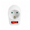 Adattatore con Presa Schuko CEE 7/4 con Interruttore Bianco IUPS-PCP-DIS