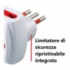 Adattatore Triplo Spina 2P+T Presa Bipasso 2P+T con Schuko IPW-TRP10-2B1SW