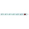 Multipresa 6 Posti Design Salvaspazio Bianco IUPS-PCP-6EWH