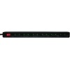 Multipresa 6 Posti Design Salvaspazio Nero IUPS-PCP-6EBK