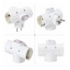Adattatore Triplo Schuko Spina 2P+T 3 Prese 16A Bianco IPW-TRP16-3S