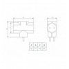 Adattatore Triplo Schuko Spina 2P+T 3 Prese 16A Bianco IPW-TRP16-3S