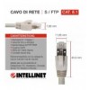 Cavo di rete Patch in rame Cat.8.1 SFTP LSZH 0,2m Grigio ICOC LS8-002