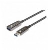 Cavo Ottico Attivo USB 3.0 SuperSpeed AOC USB A M/F 10m Nero ICOC U3AMF-HY-010