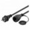Cavo Alimentazione Schuko Maschio / Femmina da Esterno 10m Nero