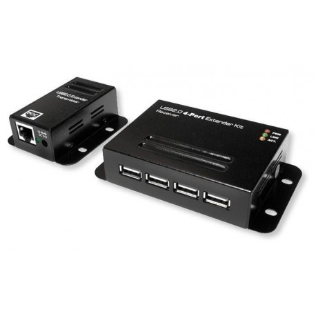 Extender USB su Cavo Cat.5/5e/6 fino a 50m con Hub 4 Porte IUSB-EXTEND-POE4U