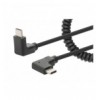 Cavo di Ricarica USB-C™ a USB-C™ 1m Spiralato Nero ICOC-USB-CHCC-SP