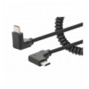 Cavo di Ricarica USB-C™ a USB-C™ 1m Spiralato Nero