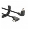 Cavo di Ricarica USB-C™ a USB-C™ 1m Spiralato Nero