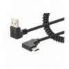 Cavo di Ricarica USB-A a USB-C™ 1m Spiralato Nero ICOC-USB-CHAC-SP