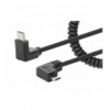 Cavo di Ricarica USB-C™ a Micro-USB 1m Spiralato Nero ICOC-USB-CHCM-SP