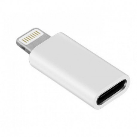 Mini Adattatore Ricarica Sincronizzazione USB-C™ a Lightning® Bianco ICSB-ADIPH-C