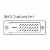 Cavo Monitor DVI Digitale M/M Dual Link 0,5 m (DVI-D)