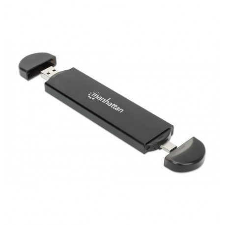 Box Esterno USB SSD M.2 NVMe e SATA Connessioni USB-C™ e USB A I-CASE USB31C-NGFFM2