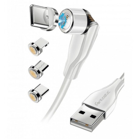 Cavo Magnetico di Ricarica USB-C™ e Micro USB con LED 1.2m ICFT-257063