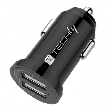 Mini Caricatore da Auto 2 Porte USB-A 24W/4.8A Nero IUSB2-CAR5-A48