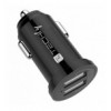 Mini Caricatore da Auto 2 Porte USB-A 24W/4.8A Nero