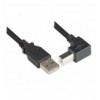 Cavo USB 2.0 A maschio/B maschio angolato 1 m ICOC U-AB-10-ANG