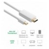 Cavo Monitor Mini DisplayPort (Thunderbolt) / HDMI 2m Bianco ICOC MDP-020H