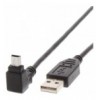 Cavo USB 2.0 A maschio/mini B maschio 90° 1,8 m Nero ICOC MUSB-AA-018ANG