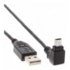 Cavo USB 2.0 A maschio/mini B maschio 90° 1,8 m Nero ICOC MUSB-AA-018ANG