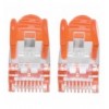 Cavo di rete Patch in rame Cat. 6A Arancione SFTP LSZH 0,5m ICOC LS6A-005-OR