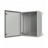 Armadio Rack 19'' a muro 10U grigio IP65 porta cieca prof. 400 mm