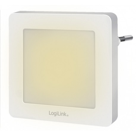 Luce Notturna LED Quadrata con Sensore Crepuscolare Bianco Caldo ICLLE08