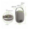 Mini Altoparlante Wireless BT V5.3 Speaker Luce LED Vivavoce TF USB Grigio