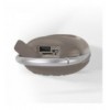 Mini Altoparlante Wireless BT V5.3 Speaker Luce LED Vivavoce TF USB Grigio