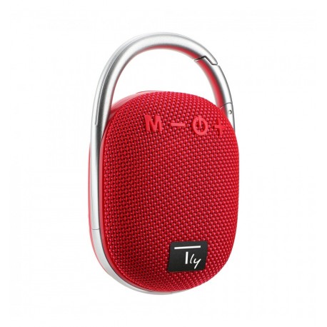 Mini Altoparlante Wireless BT V5.3 Speaker Luce LED Vivavoce TF USB Rosso ICASBL321RE