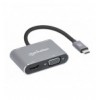 Convertitore USB-C™ a HDMI e VGA 4-in-1 con Power Delivery