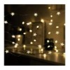 20 Luci LED a Stella con Filo d'argento IP20 Bianco Caldo a Batteria con Timer I-LED-CHAIN20STAR