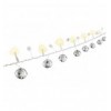 Stringa 10 LED Campanello IP20 Bianco Caldo a Batteria con Timer
