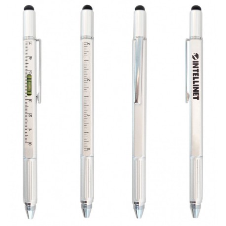 Penna a Sfera Multifunzione 5 in 1 con Cacciavite Bolla e Righello I-INT-PEN-MULTI