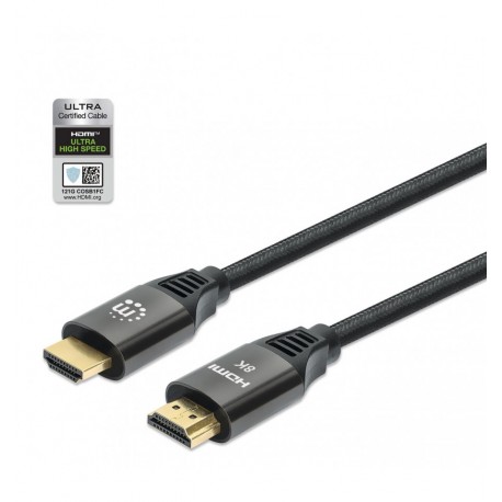 Cavo HDMI con Ethernet ad Altissima Velocità Certificato 8K@60Hz eARC 2m ICOC HDMI21-8-020MH