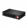 Switch 5 Porte Fast Ethernet a Lungo Raggio con 4 porte PoE+ e Switch DIP