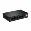 Switch 5 Porte Fast Ethernet a Lungo Raggio con 4 porte PoE+ e Switch DIP, ES-5104PH V2