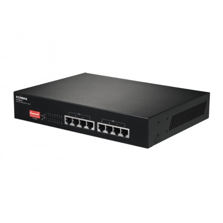 Switch Fast Ethernet 8 Porte a Lungo Raggio con 8 porte PoE+ e DIP Switch