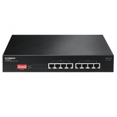 Switch Gigabit PoE+ 8 porte a Lungo Raggio con DIP Switch